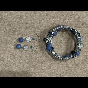 Bracelet with matching earrings